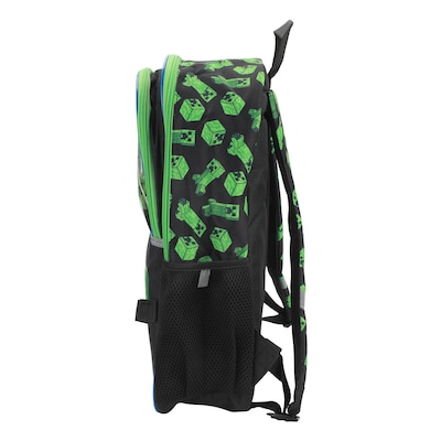 Bioworld Kids 5-Piece Minecraft Backpack Set, Large, Green (B1Y85U4MNCSB00)