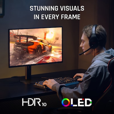 ViewSonic 27 FHD 240Hz OLED G-Sync Compatible Gaming Monitor, Black (VX2738-2K-OLED)