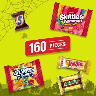 Mars Assorted Miniatures Halloween Candy Variety Pack, 4.15lb., 205 Pieces (462451)