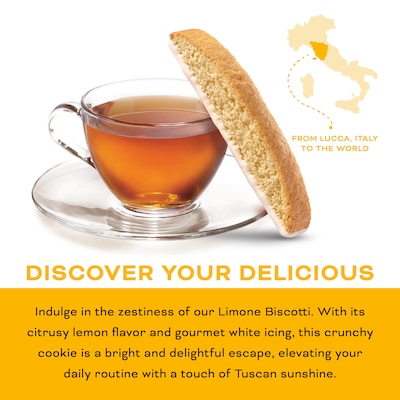 Nonni's Limone Biscotti, 21.5 oz., 25/Box (197919)