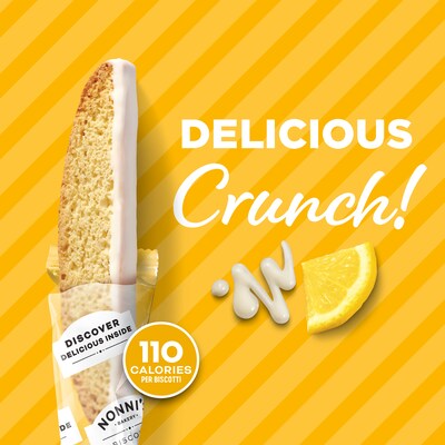 Nonni's Limone Biscotti, 21.5 oz., 25/Box (197919)