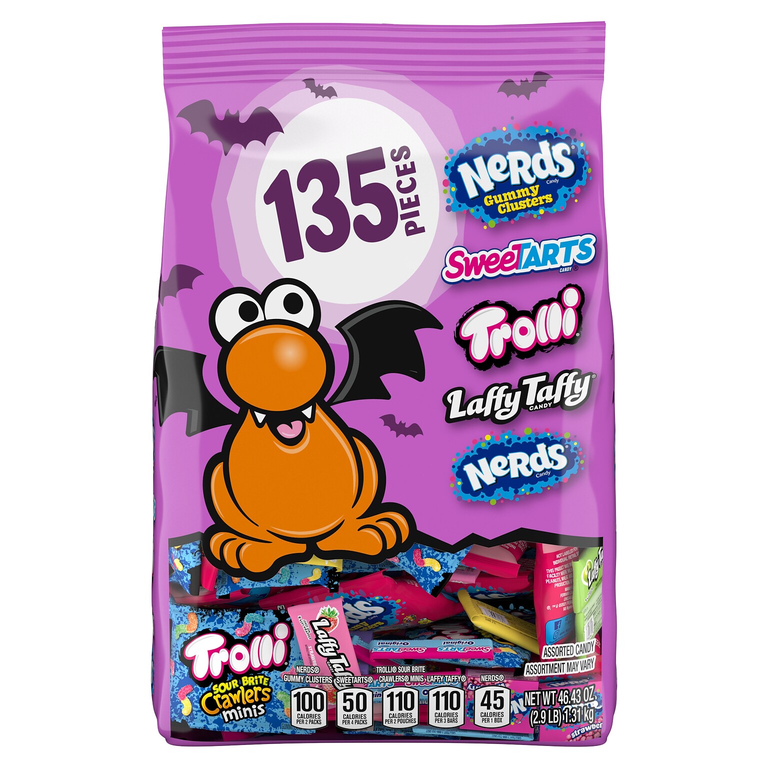 Nerds Halloween Core Winners Candy Variety Pack, 135 Pieces (8618)