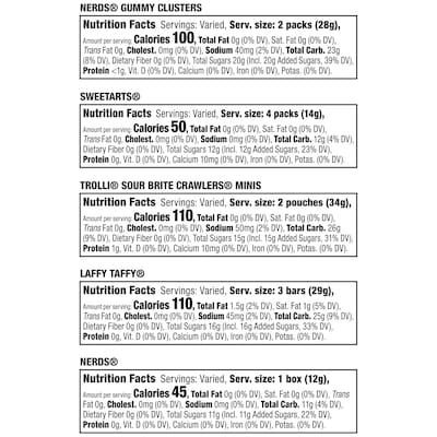 Nerds Halloween Core Winners Candy Variety Pack, 135 Pieces (8618)