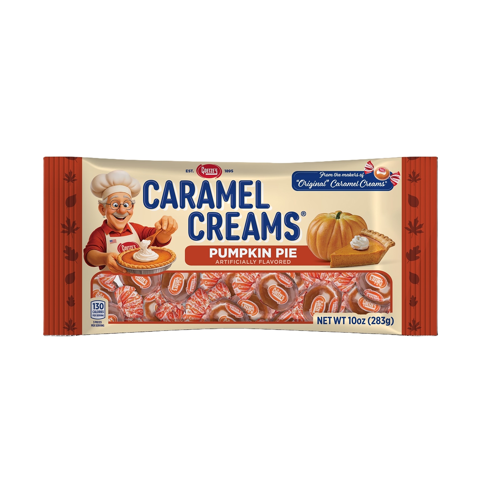 Goetzes  Pumpkin Pie Caramel Creams Candy, 10 oz. (38127)