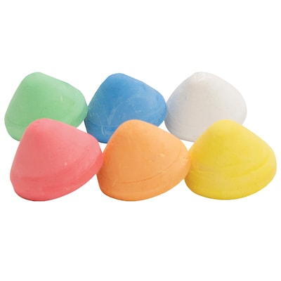 Ready2Learn Easy Grip Chalk Refills, Assorted Colors, 6/Set (CE-6914)