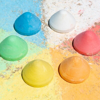 Ready2Learn Easy Grip Chalk Refills, Assorted Colors, 6/Pack, 3 Packs/Bundle (CE-6914-3)
