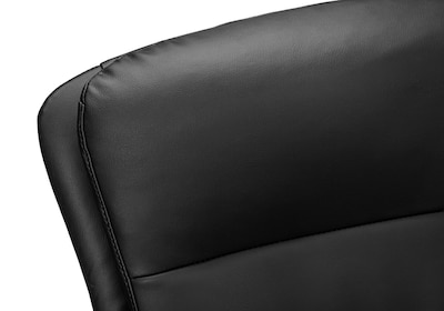Monarch Specialties Inc. Ergonomic Faux Leather Swivel Executive Chair, Black (I 7323)
