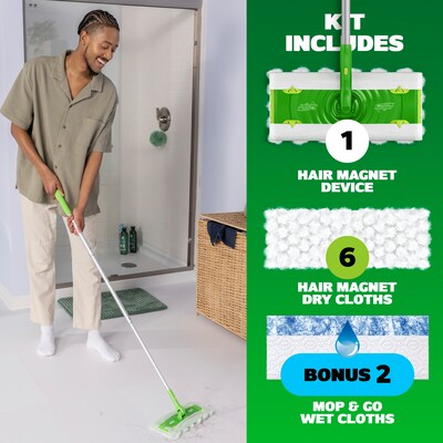 Swiffer Hair Magnet Deluxe Starter Kit, Green (23660)