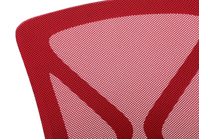 Monarch Specialties Inc. Ergonomic Mesh Swivel Computer and Desk Chair, Red/Black (I 7357)