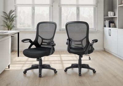 Monarch Specialties Inc. Ergonomic Mesh Swivel Computer and Desk Chair, Black (I 7367)