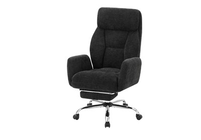 Monarch Specialties Inc. Ergonomic Fabric Swivel Executive Chair, Black (I 7273)