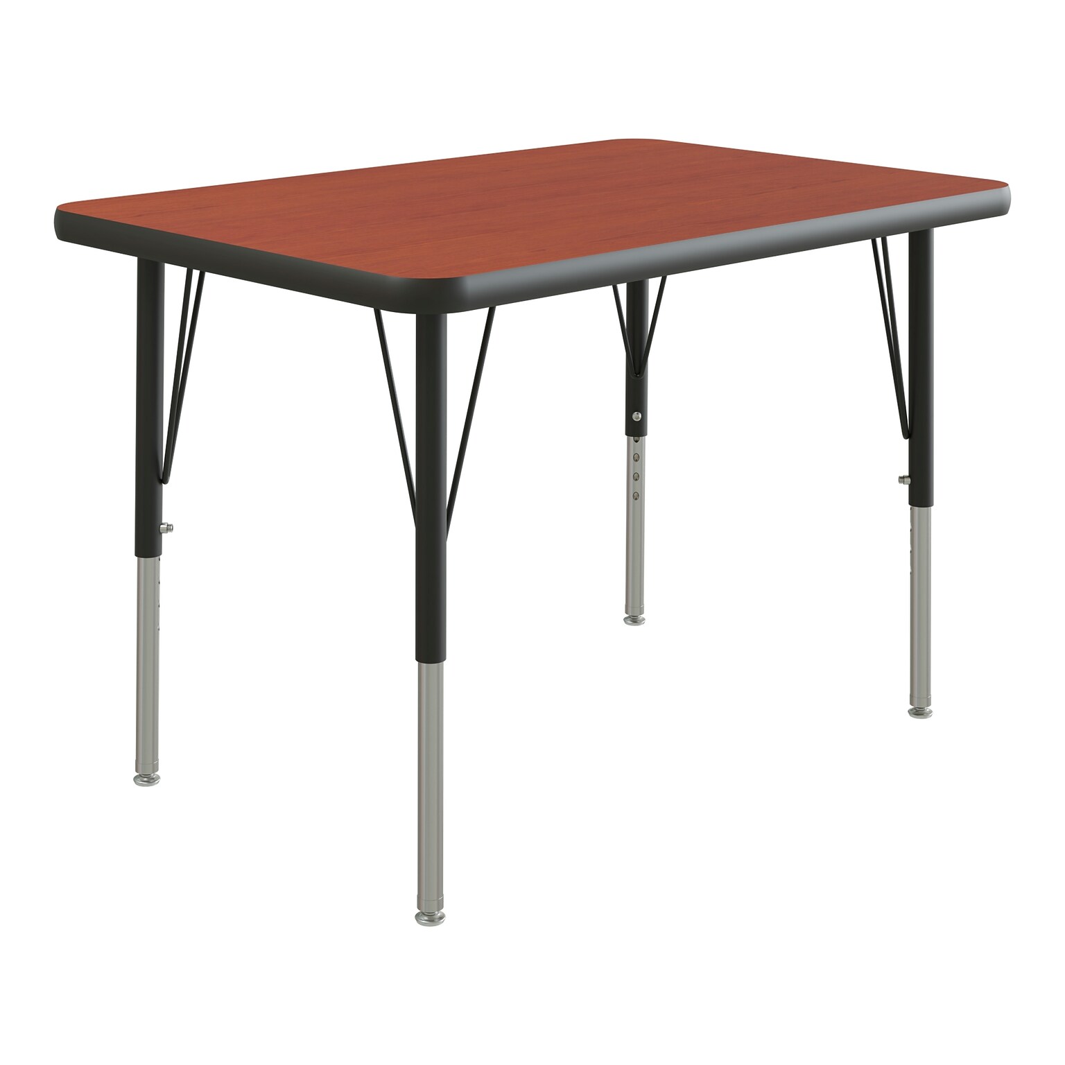 Correll Rectangular Activity Table, 24 x 36, Height Adjustable, Cherry (A2436-REC-21-09-09)