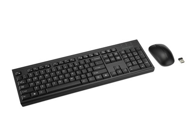Kensington KM270 EQ Rechargeable Desktop Set, Keyboard and Mouse, Wireless, Black (K75560NA)