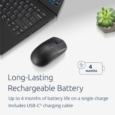 Kensington MY430 EQ Rechargeable Mouse, Wireless, Multi-Device, Black