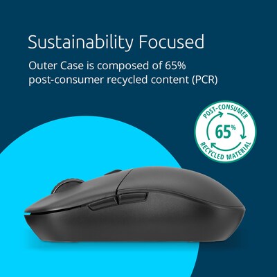 Kensington MY430 EQ Rechargeable Mouse, Wireless, Multi-Device, Black