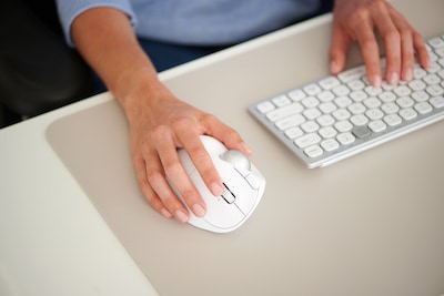Kensington Pro Fit Ergo TB550 Trackball, White (K72180WW)