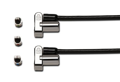 Kensington Universal 3-in-1 Keyed Cable Lock, Twin Lockheads (K63380WW)