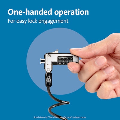 Kensington Slim NanoSaver Portable Combination Lock (K60627WW)