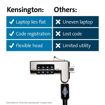 Kensington Slim NanoSaver Combination Laptop Lock (K60604WW)