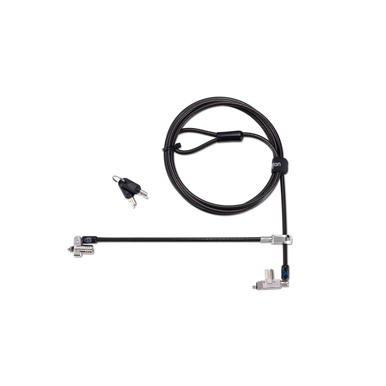 Kensington Slim N17 2.0 Keyed Dual Head Laptop Lock for Wedge-Shaped Slots (K60508WW)