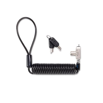 Kensington Slim N17 2.0 Portable Keyed Laptop Lock for Wedge-Shaped Slots, Black (K60511WW)