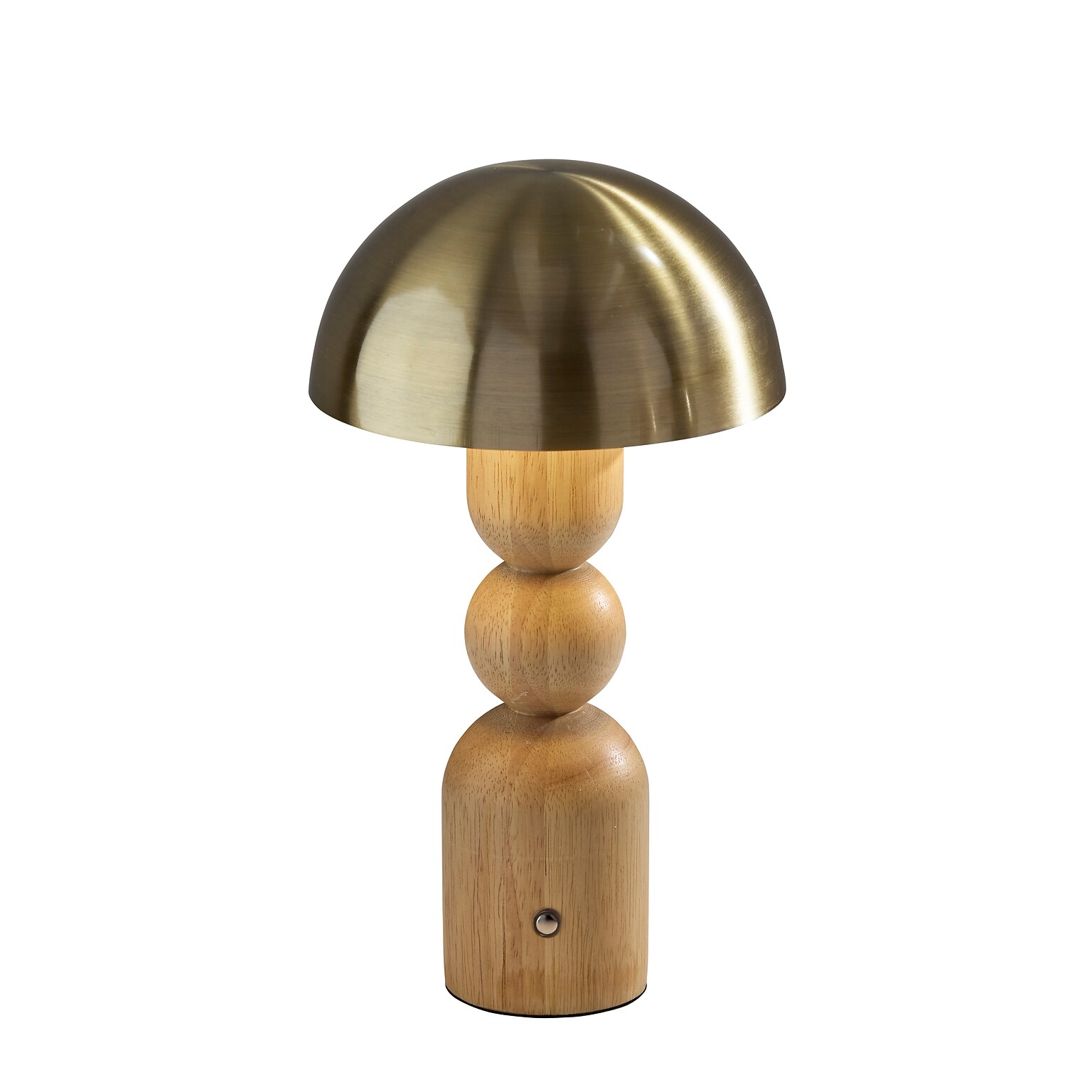 Adesso Connie 10.75H LED Table Lamp, Natural/Antique Brass (3178-12)