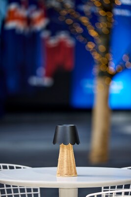 Adesso Tory 9.75H LED Table Lamp, Rattan/Black (3165-01)