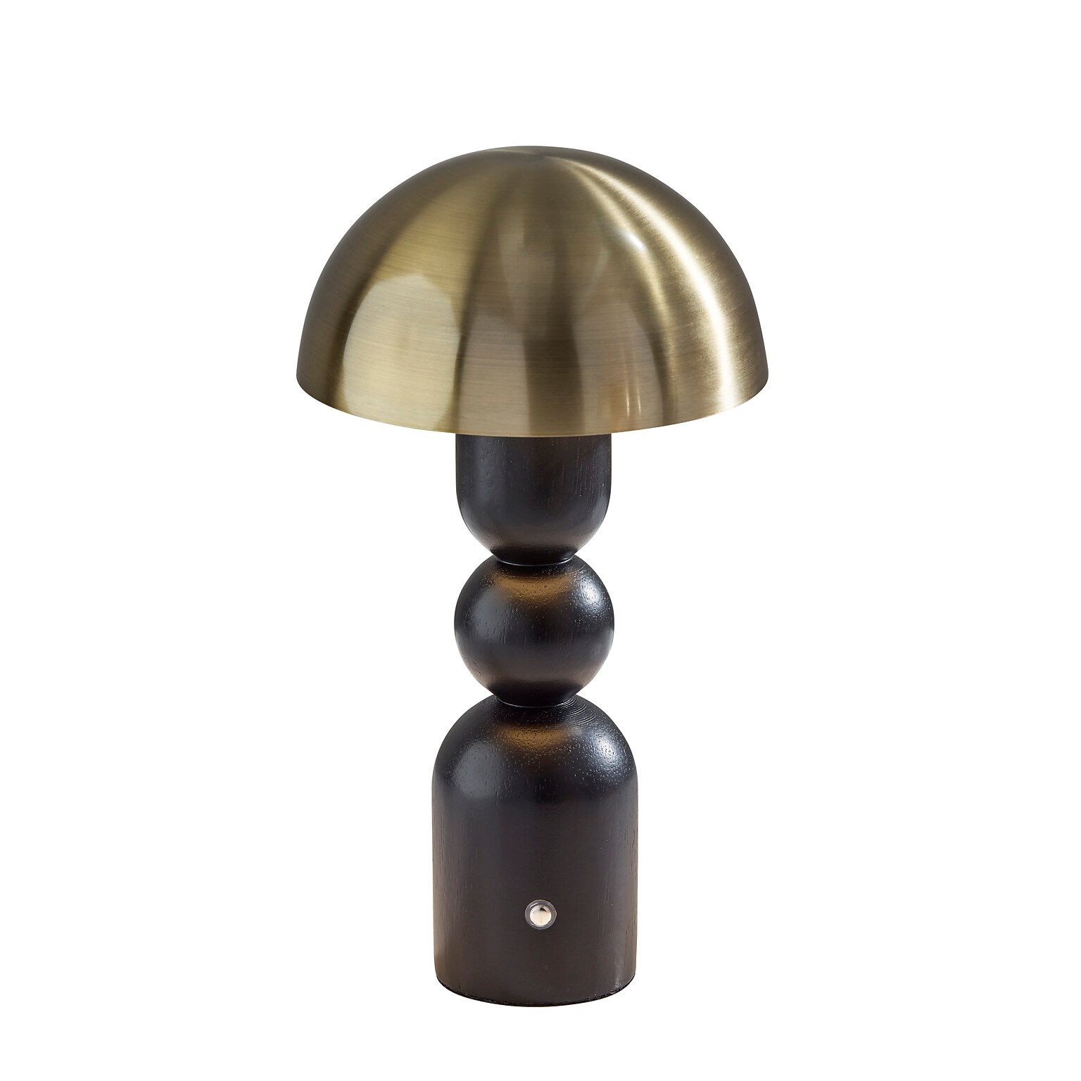 Adesso Connie 10.75H LED Table Lamp, Black/Antique Brass (3178-01)