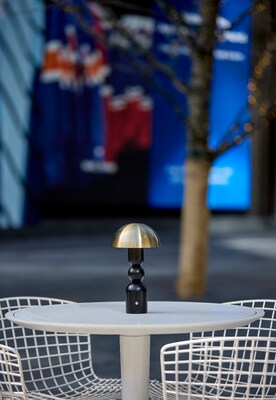 Adesso Connie 10.75"H LED Table Lamp, Black/Antique Brass (3178-01)