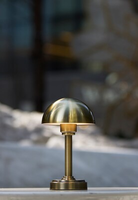 Adesso Ollie 12.5H LED Table Lamp, Antique Brass (3186-21)