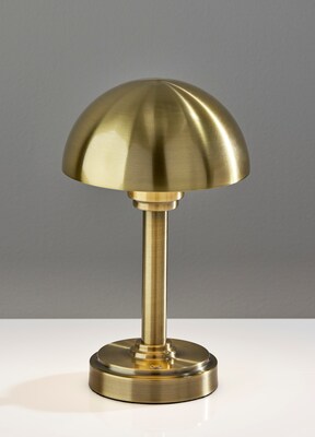 Adesso Ollie 12.5"H LED Table Lamp, Antique Brass (3186-21)
