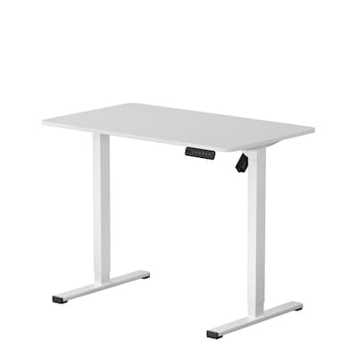 FlexiSpot FQ2 40W Electric Rectangular Adjustable Standing Desk, White (FQ2W-1060)