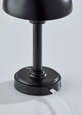Adesso Ollie 12.5"H LED Table Lamp, Black (3186-01)