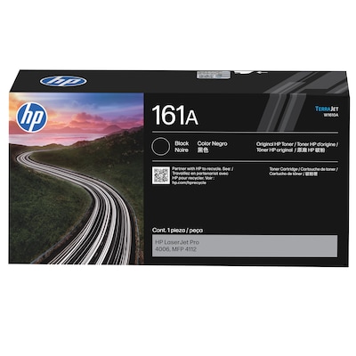 Original HP 161A Black TerraJet Toner Cartridge (W1610A), Print Up to 3,000 Pages