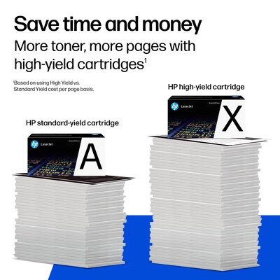 Original HP 161X Black TerraJet High-Yield Toner Cartridge (W1610X), Print Up to 10,000 Pages
