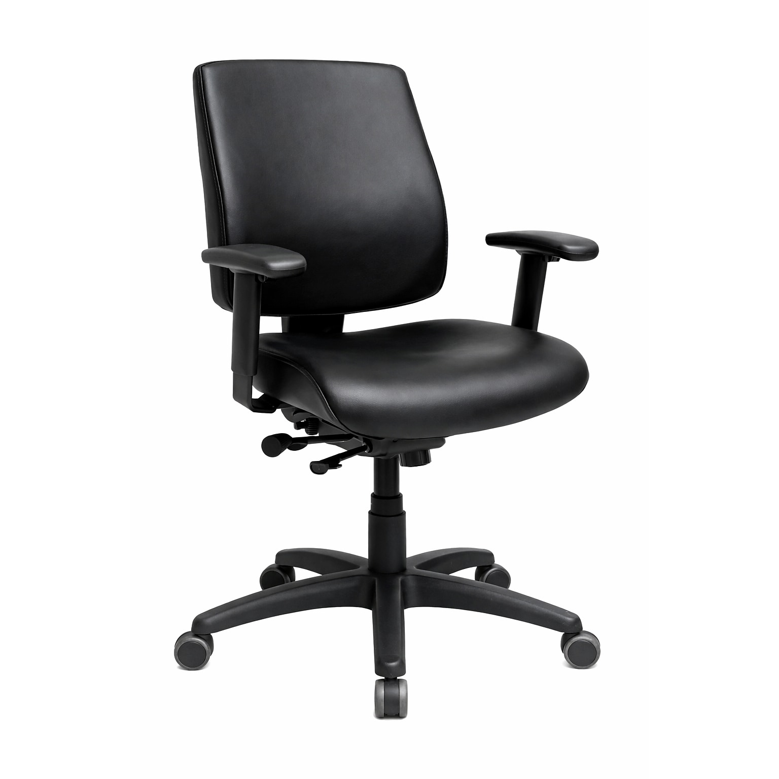 Tempur-Pedic Ergonomic Vinyl Swivel Task Chair, Black (TP-HCMBSTMDLBLK)