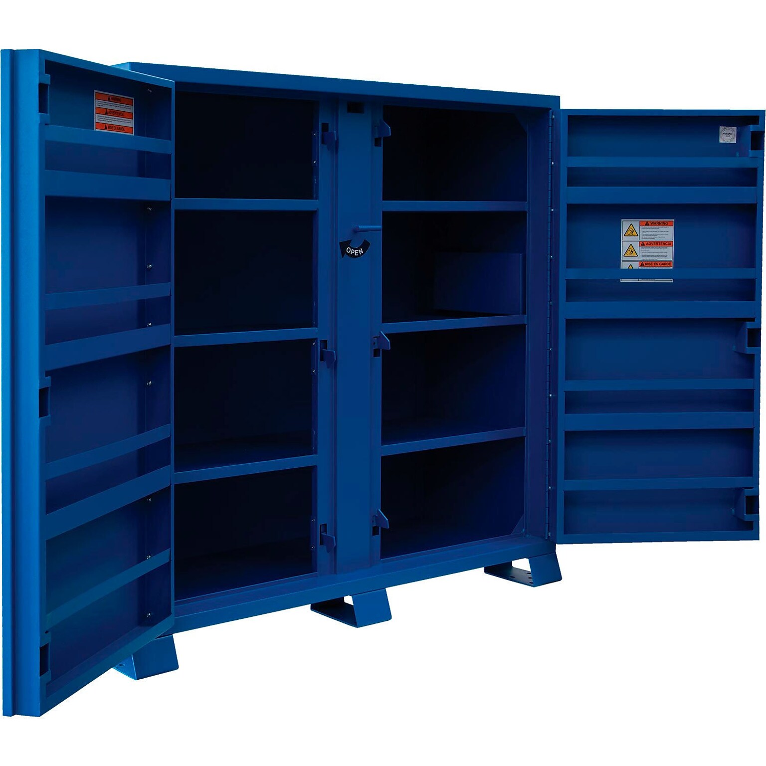Global Industrial Jobsite Cabinet, 2 Doors, 52 Cu. Ft., Steel, Blue (133724)
