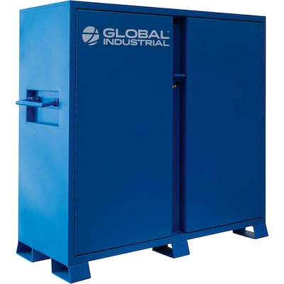 Global Industrial Jobsite Cabinet, 2 Doors, 52 Cu. Ft., Steel, Blue (133724)