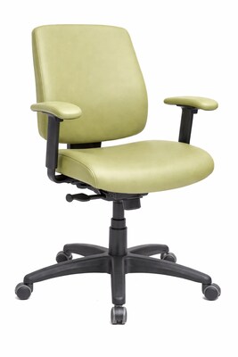 Tempur-Pedic Ergonomic Vinyl Swivel Task Chair, Green (TP-HCMBSTMDLGRN)
