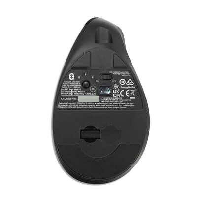 Kensington Pro Fit Ergo Wireless Vertical Bluetooth & USB Mouse, Black (K72484NA)