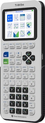 Texas Instruments TI-84 Evo Graphing Calculator, White (84EVO/FC/1L1/A)