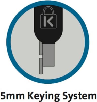 Kensington NanoSaver Keyed Laptop Lock, Black (K64444TAA)