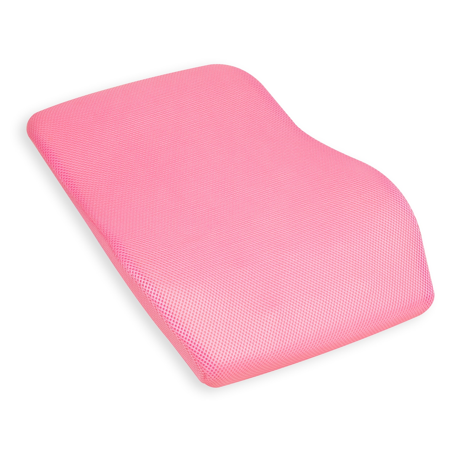 Mind Reader Memory Foam Ergonomic Lower Back Cushion Office Chair Support, Pink (VERTBACK-PNK)