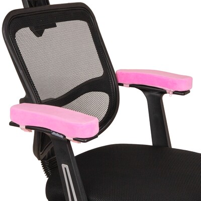 Mind Reader Air-Cloud Memory Foam Armrest Pads, Pink (AREST2-PNK)