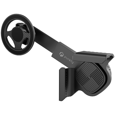 Purely F40 Magnetic Car Phone Mount for Dashboard Screens up to 0.7, Adjustable Arm Holder, Black (PSHF40BK)