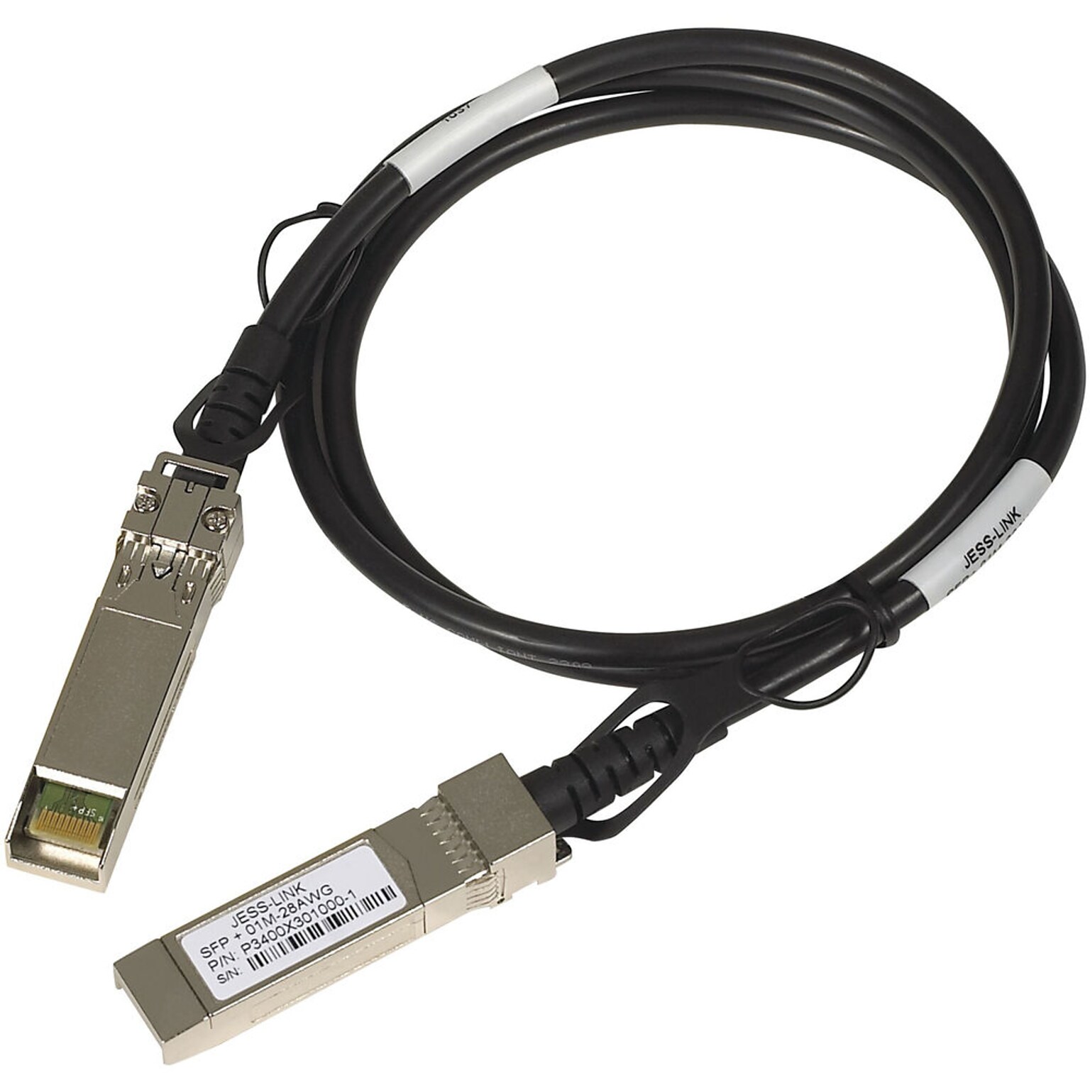 Netgear 3.3ft SFP+ Direct Attach Cable, Male/Male, Black (AXC761-10000S)