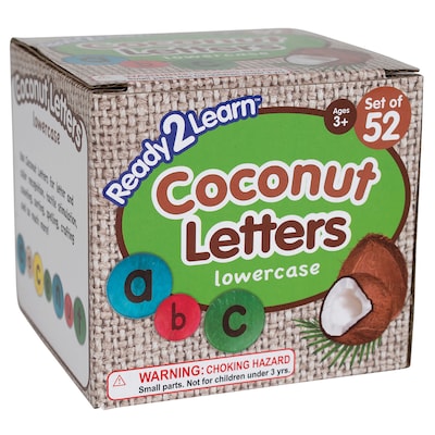 Ready2Learn Lowercase Coconut Letters, Assorted Colors (CE-10005)