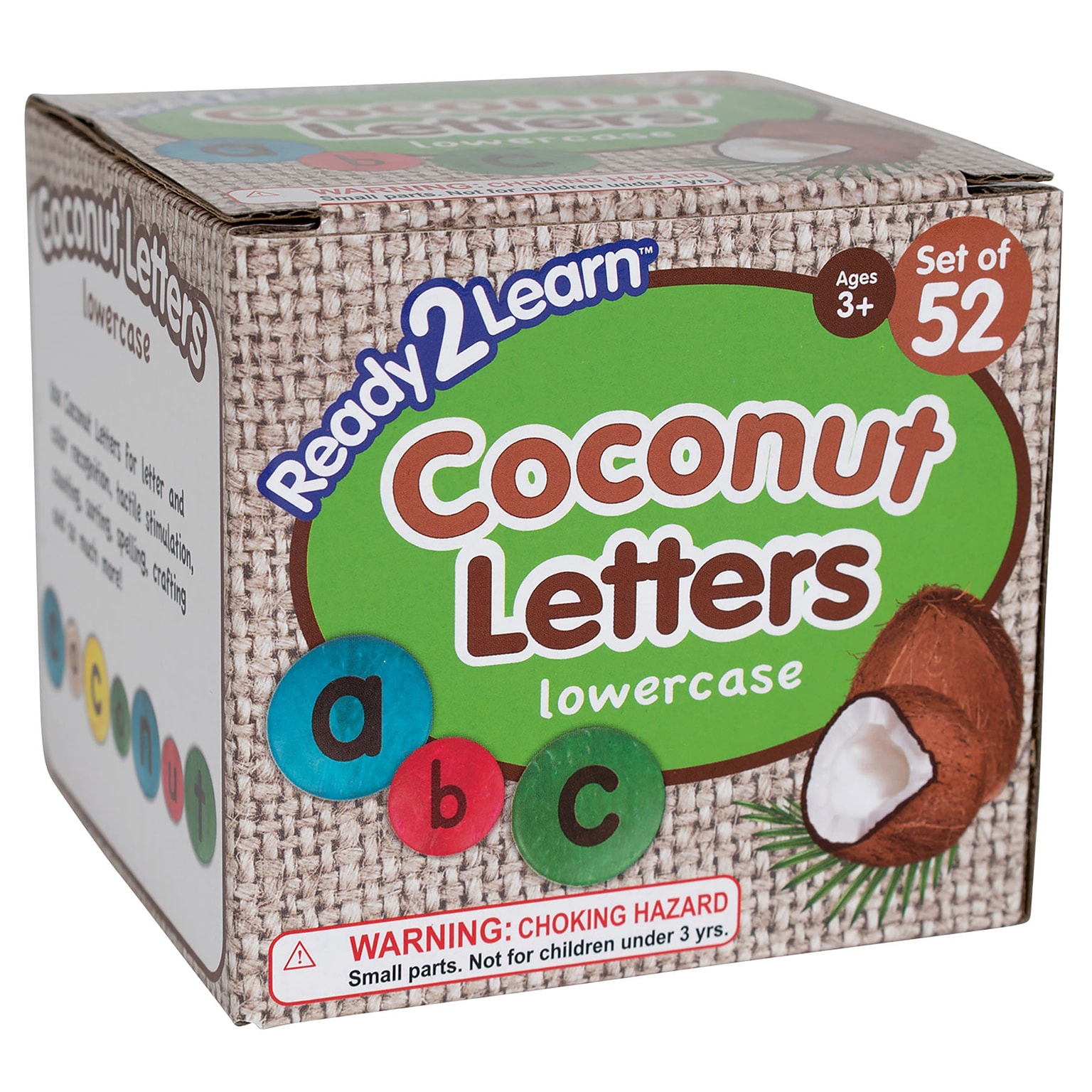 Ready2Learn Lowercase Coconut Letters, Assorted Colors (CE-10005)