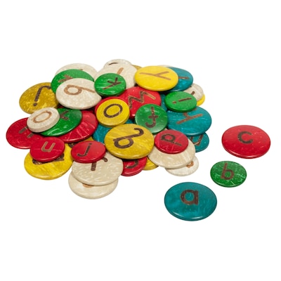 Ready2Learn Lowercase Coconut Letters, Assorted Colors (CE-10005)