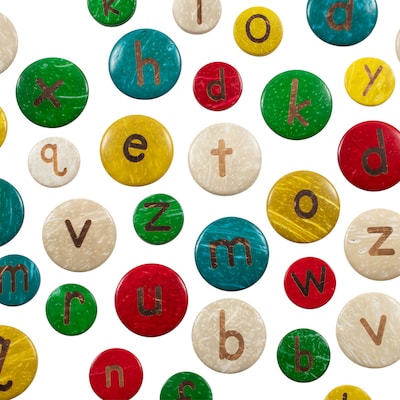 Ready2Learn Lowercase Coconut Letters, Assorted Colors (CE-10005)